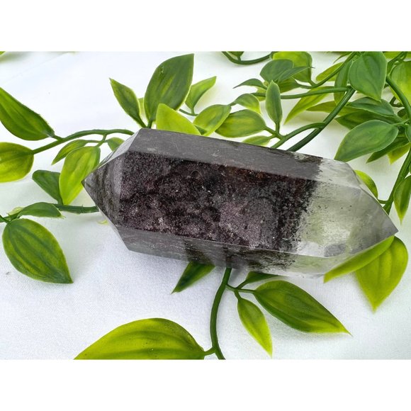 Garden Quartz Double Terminated Point - 3.67" Lodolite in Quartz DT - UNIQUE - Picture 4 of 10